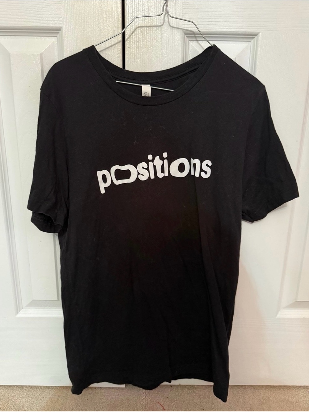 Ariana Grande Black "Positions" Short Sleeve Tee